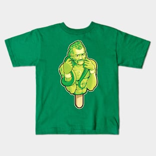 Wrestlepops: Snake Lime Kids T-Shirt